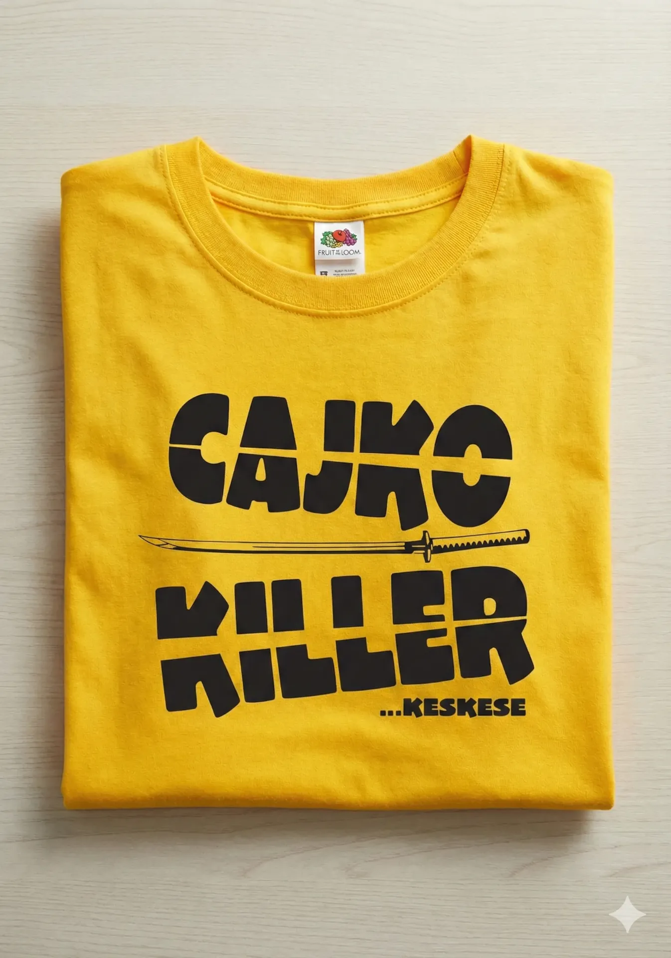 CAJKO KILLER, žuta pamučna majica (S)